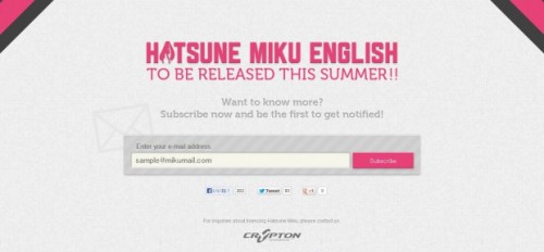 HATSUNE MIKU ENGLISH