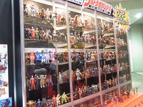 ウルトラマンと怪獣のソフビがズラリ ウルトラマンと怪獣のソフビがズラリ