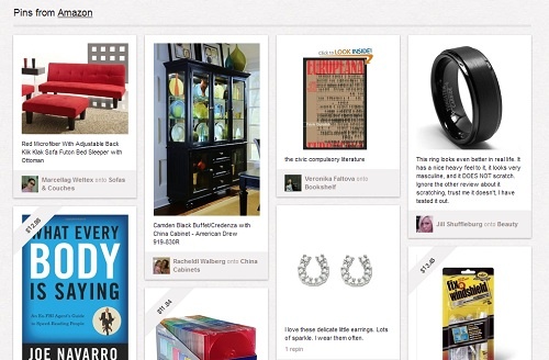 Pinterest上で紹介されたamazonの商品