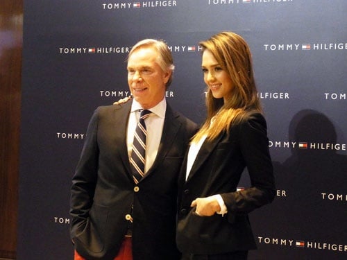 トミー・ヒルフィガーさんとジェシカ・アルバさん トミー・ヒルフィガーさんとジェシカ・アルバさん