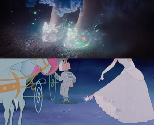 アニメ版ガラスの靴と実写版ガラスの靴