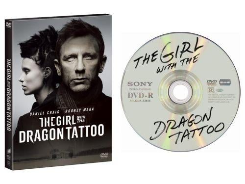 『ドラゴン・タトゥーの女』DVD、日本でも“海賊版”仕様で発売決定！―全米発売時に話題となった盤面デザインを踏襲