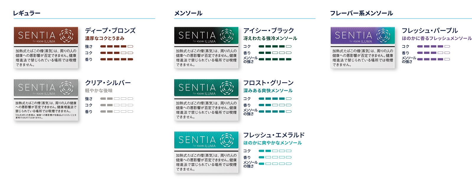 IQOSイルマ専用たばこスティックに新ブランド「SENTIA（センティア