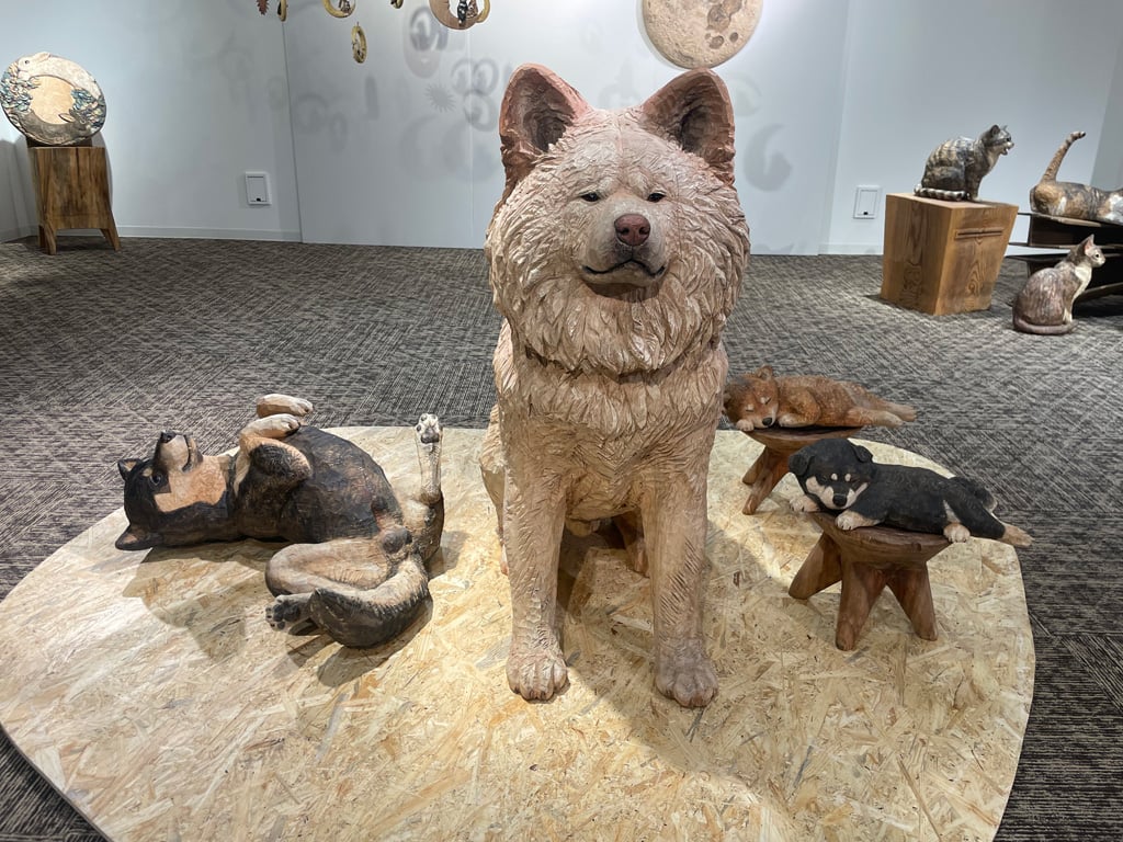 触れる等身大「わさお」や純金動物オブジェの「子ねこ」も 「はしもとみお 木彫展 -時をかけるケモノたち-」がギンザタナカ銀座本店で開催中 ｜  ガジェット通信 GetNews