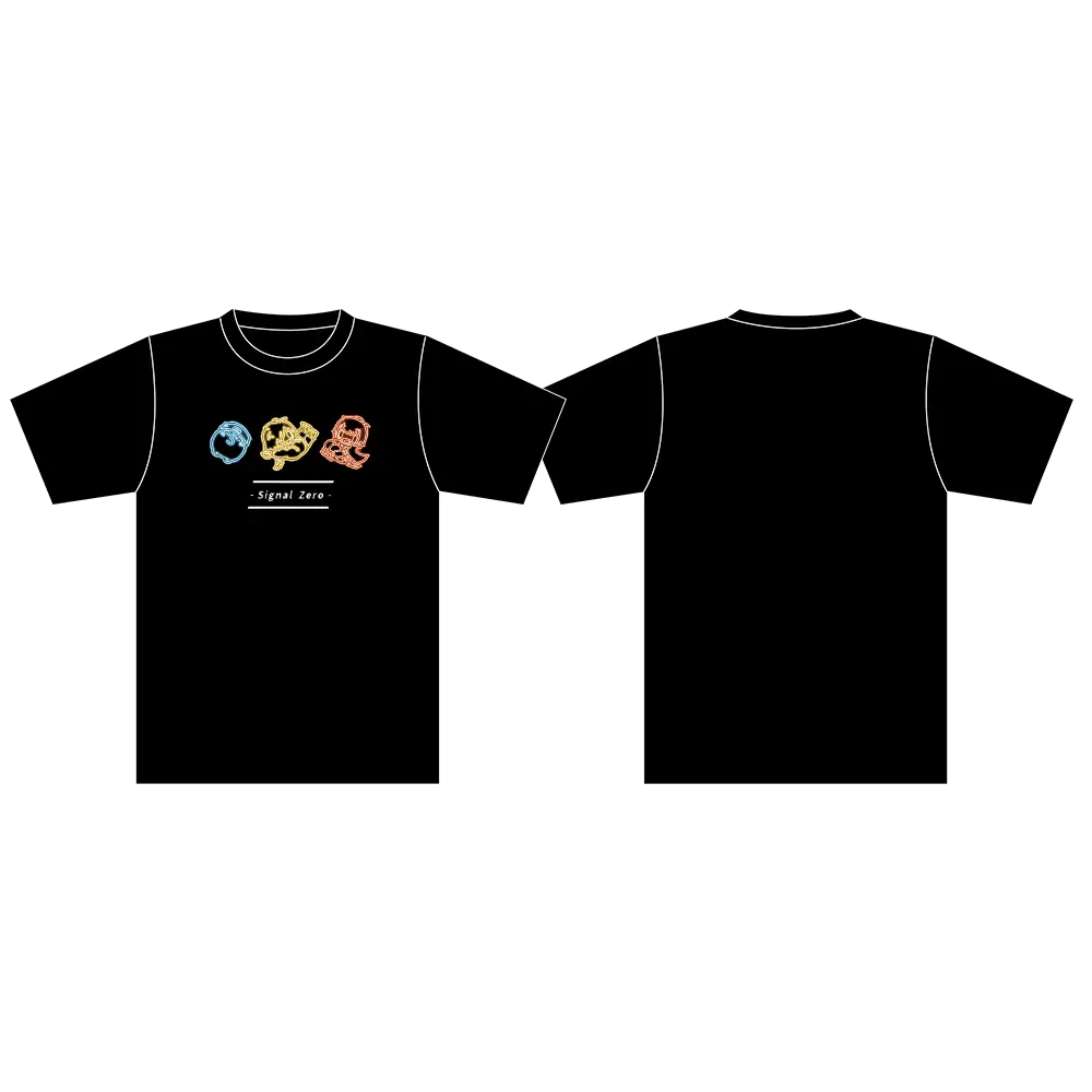 【オンライン限定】しぐなるぜろ Tシャツ ブラックD