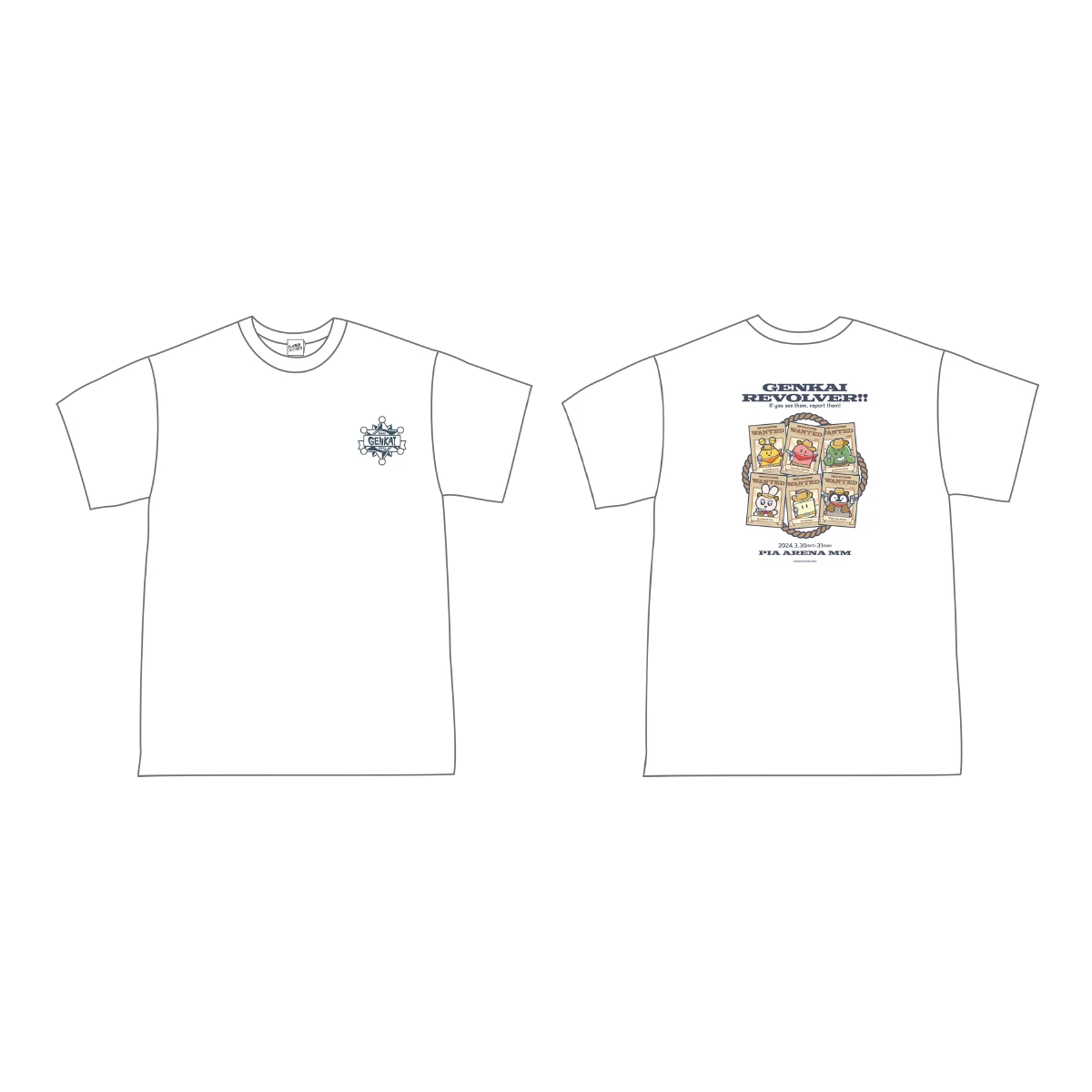 GENKAI REVOLVER!! Tシャツ ホワイト