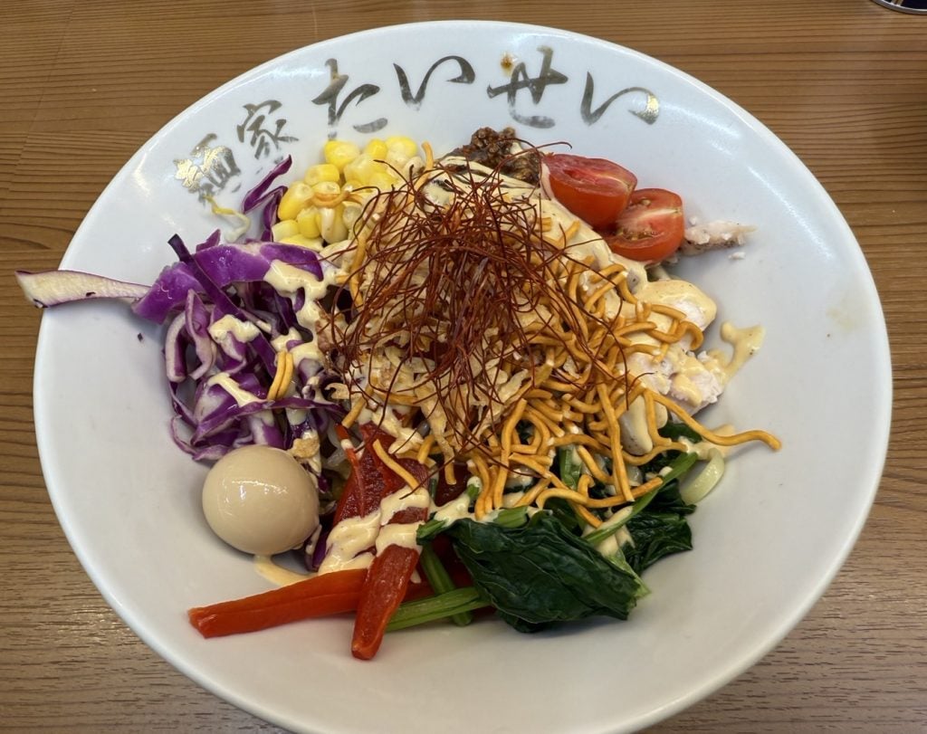 【中野坂上グルメ】人気店・麺家たいせいの限定メニュー　冷やし坦々まぜそばがウマかった