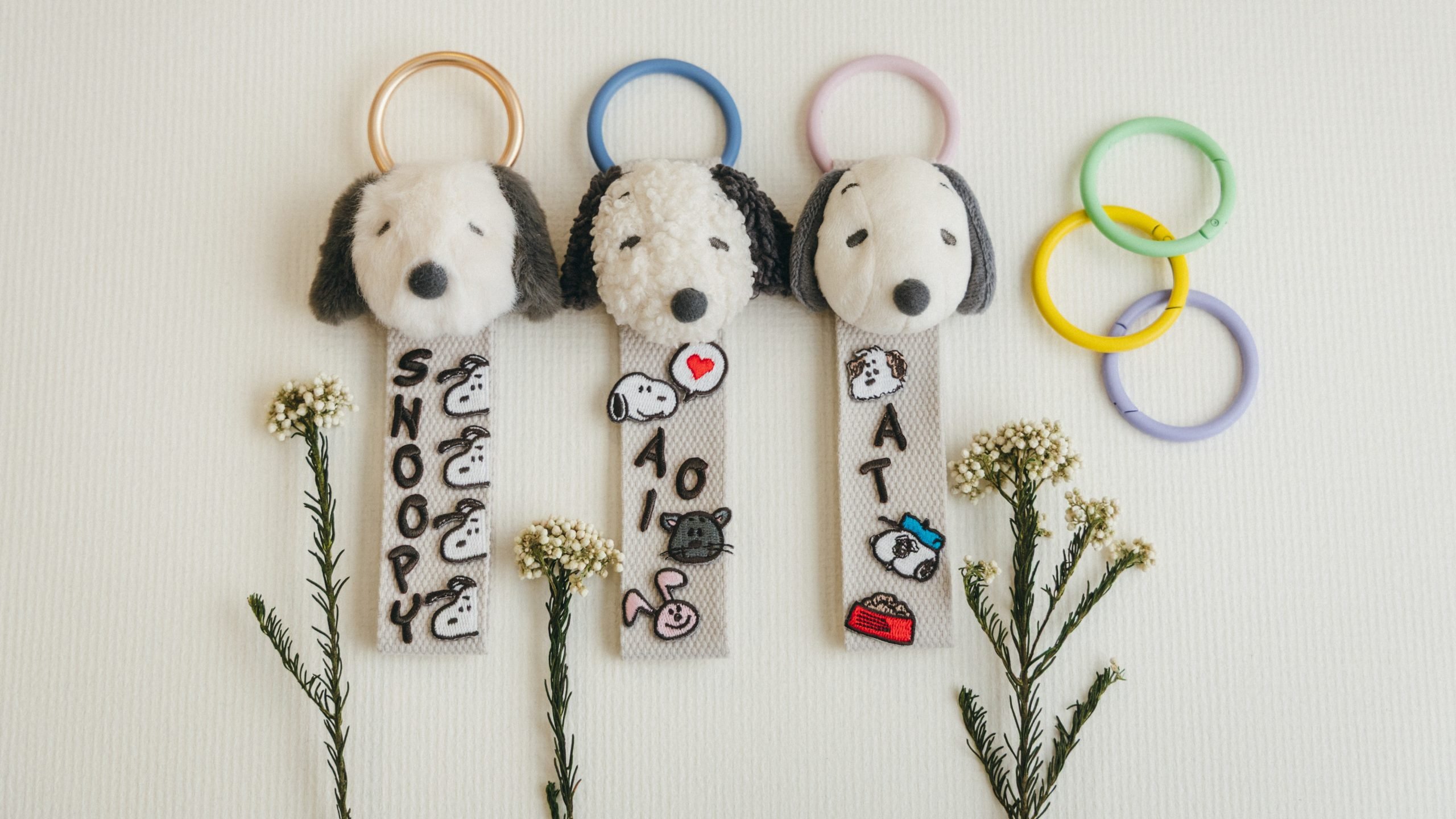 スヌーピーミュージアムで世界にひとつだけの「マスコットタグ」作り。ふわふわ・もこもこ・さらさら選べる3タイプで迷う