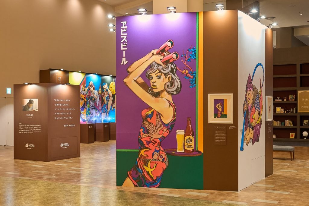 漫画家・荒木飛呂彦描き下ろし“洋装の美人画”登場！ 「五感で味わう、ヱビスの美人画展」が東京・大阪で開催