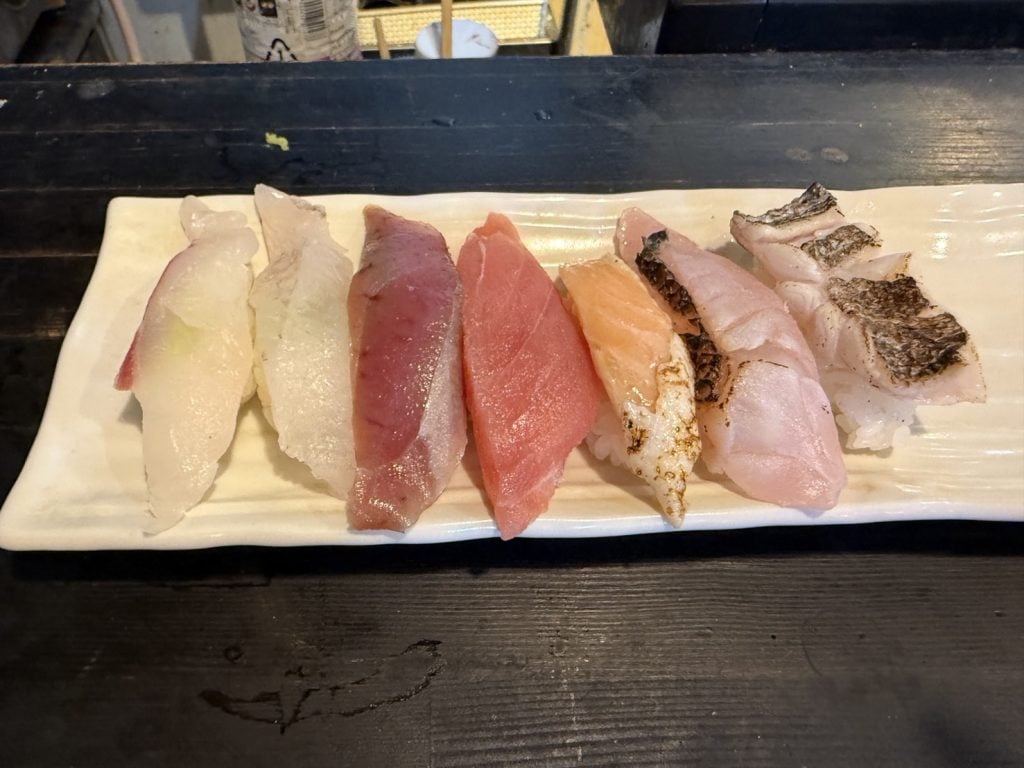【鹿児島グルメ】千石ロマン横丁でお得すぎる寿司ランチ！「立喰鮨 たか志」