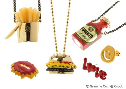 ポテトネックレスにケチャップピアス！ Q-pot.の新作「アメリカン