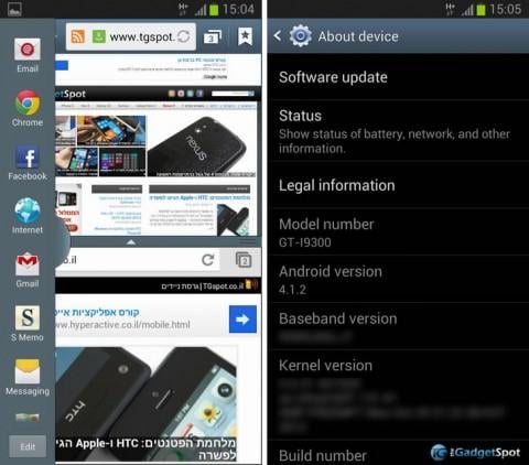 Samsung 欧州で販売されているgalaxy S Iiiグローバルモデル Gt I9300 に対してandroid 4 1 2へのアップデートを提供開始 マルチ画面機能が追加 ギャラリーアプリが刷新 ガジェット通信 Getnews