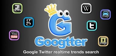 Googtter ググッター リアルタイムなトレンド情報が得られるandroidアプリ ガジェット通信 Getnews