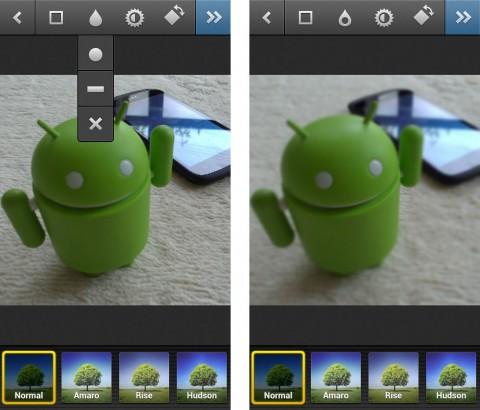 Android版「Instagram」がv1.1.0にアップデート、写真の背景をぼかす