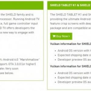 Nvidia Shield Shield Tablet向けにvulkanをサポートしたプレビュー版osを配信開始 アップデートを近々実施へ ガジェット通信 Getnews