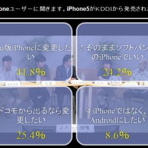 もし Au版iphone5 が出たら ニコ生視聴者のiphoneユーザー 41 8 が Au版に変更したい ガジェット通信 Getnews