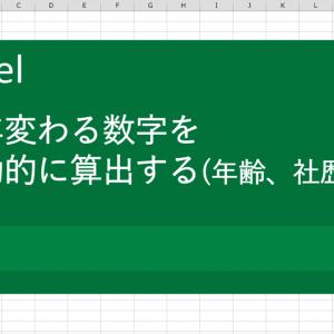 Excel エクセル で年齢 社歴計算 毎年変わる数字を自動的に算出するには ガジェット通信 Getnews