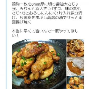 揚げ焼くだけ 本当に早くて旨い 鶏胸肉の薄唐揚げ レシピが話題に ガジェット通信 Getnews