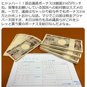 丸山穂高衆議院議員 ヒャッハー 国会議員ボーナスは額面314万円っすね マジでこの国は税金アジャパー天国すぎ ツイートに反響 ガジェット通信 Getnews