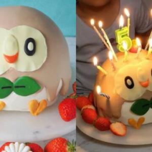 ポケモン モクロー の誕生日ケーキ ろうそくを立てると衝撃の姿に ガジェット通信 Getnews