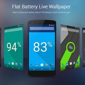 Flat Battery Live Wallpaper バッテリー残量をmaterial Designの壁紙で表示するライブ壁紙アプリ ガジェット通信 Getnews